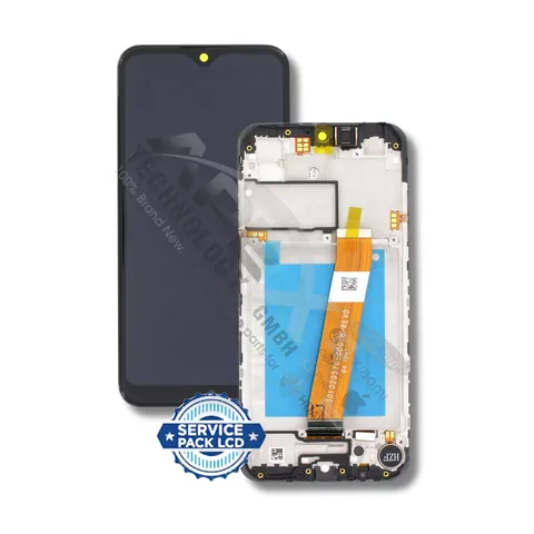 SM-A015 (A01 2020) BLACK (SMALL CONNECTOR) (With Frame) LCD