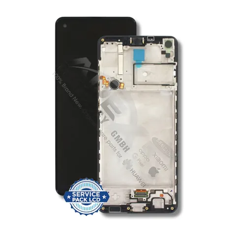 SM-A217 (A21s 2020) BLACK (With Frame) LCD